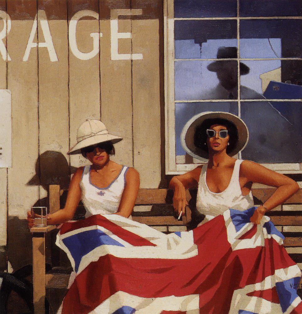 les britanniques arrivent Contemporary Jack Vettriano Peintures à l'huile
